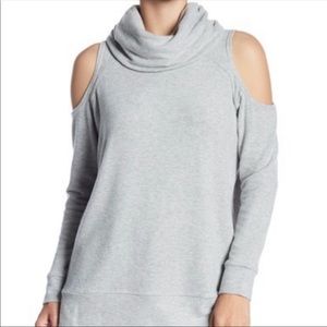 Cupcakes and Cashmere Open Shoulder Turtleneck